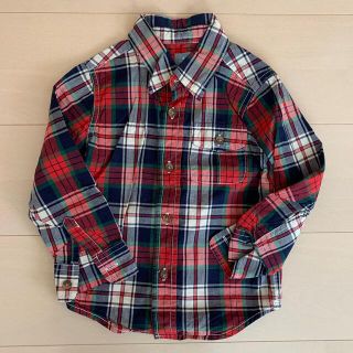 ベビーギャップ(babyGAP)の【美品】babyGAP チェックシャツ　100cm gap(パンツ/スパッツ)