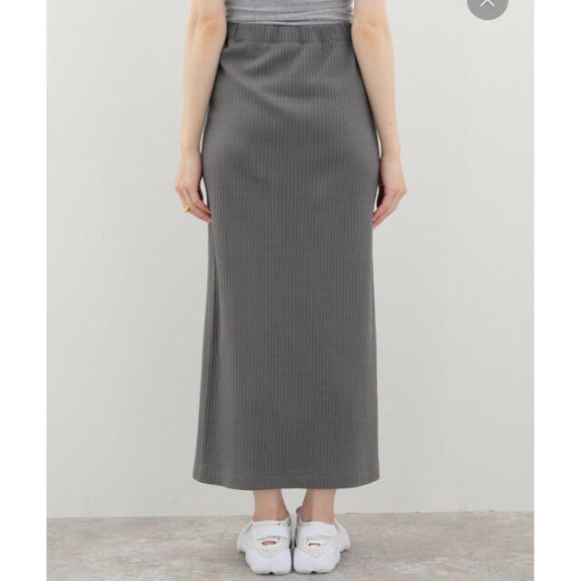 SLOBE IENA(スローブイエナ)の新品 SLOBE IENA プリーツリブタイトスカート レディースのスカート(ロングスカート)の商品写真
