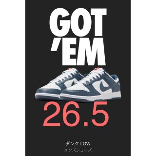 ナイキ(NIKE)のdunk バレリアンブルー　ダンク　26.5(スニーカー)