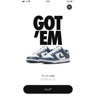 ナイキ(NIKE)のNike Dunk Low "Valerian Blue" ナイキ ダンク　ロー(スニーカー)