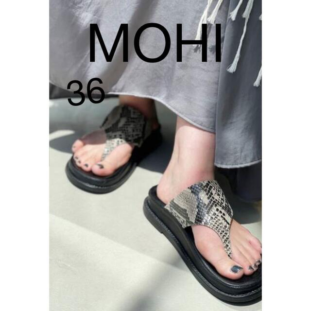 L'Appartement DEUXIEME CLASSE(アパルトモンドゥーズィエムクラス)の【MOHI/モヒ】PYTHON SANDAL レディースの靴/シューズ(サンダル)の商品写真