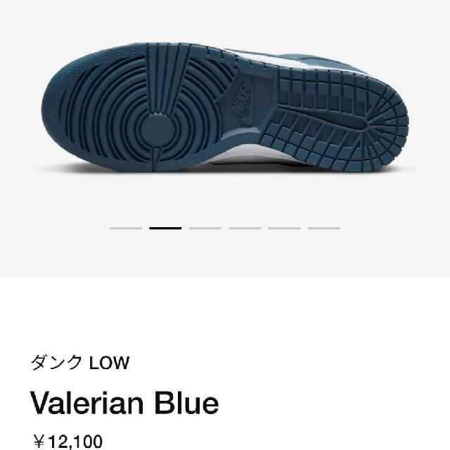 NIKE DUNK LOW VALERIAN BLUE　スニーカー