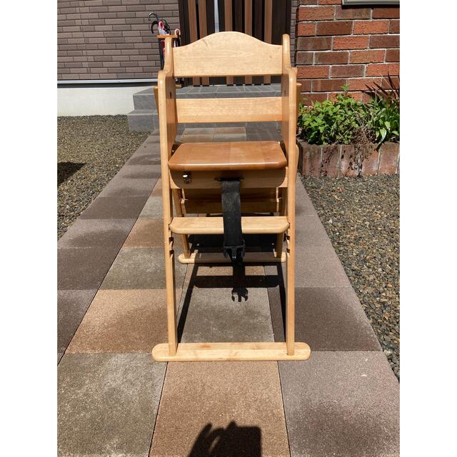 KATE  shop様専用　木製　ハイチェア キッズ/ベビー/マタニティの寝具/家具(収納/チェスト)の商品写真