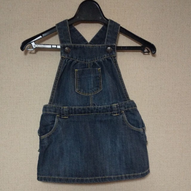 Old Navy(オールドネイビー)のOLD NAVYデニムスカートsize18-24M キッズ/ベビー/マタニティのベビー服(~85cm)(ワンピース)の商品写真