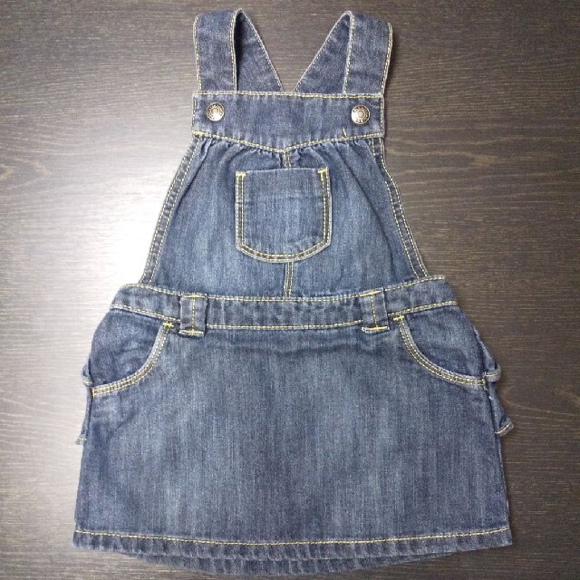 Old Navy(オールドネイビー)のOLD NAVYデニムスカートsize18-24M キッズ/ベビー/マタニティのベビー服(~85cm)(ワンピース)の商品写真