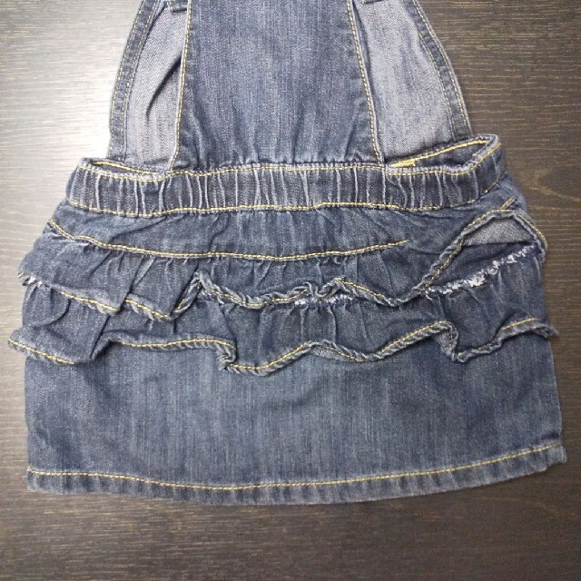 Old Navy(オールドネイビー)のOLD NAVYデニムスカートsize18-24M キッズ/ベビー/マタニティのベビー服(~85cm)(ワンピース)の商品写真