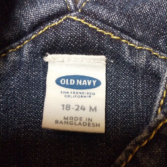 Old Navy(オールドネイビー)のOLD NAVYデニムスカートsize18-24M キッズ/ベビー/マタニティのベビー服(~85cm)(ワンピース)の商品写真