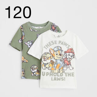 エイチアンドエム(H&M)の《最新作》新品未開封　パウパトロール　Tシャツ　2枚セット　120/130(Tシャツ/カットソー)