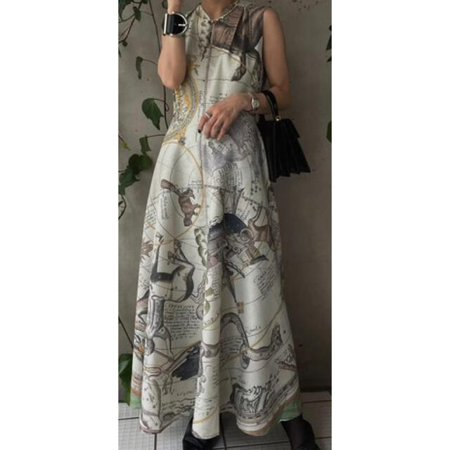 AMERI RILEY HOROSCOPE DRESS グリーンワンピース