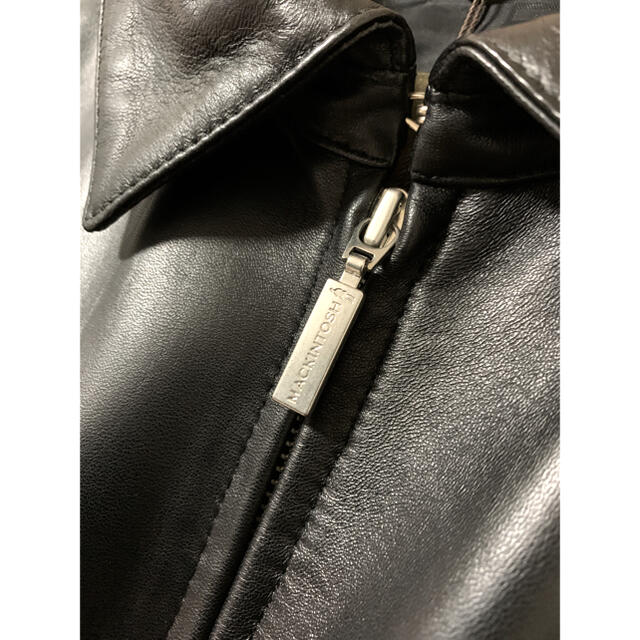 マッキントッシュ 新品 イタリア製羊革レザーライダースジャケット ブラック