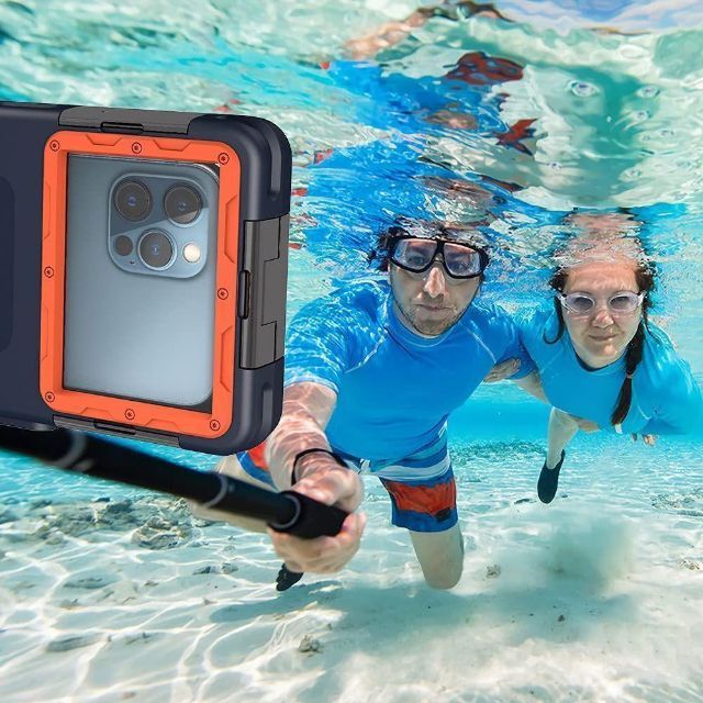 【色:ブラック】潜水用ケース iphone 水中撮影 ケース 防水ケース スマホ