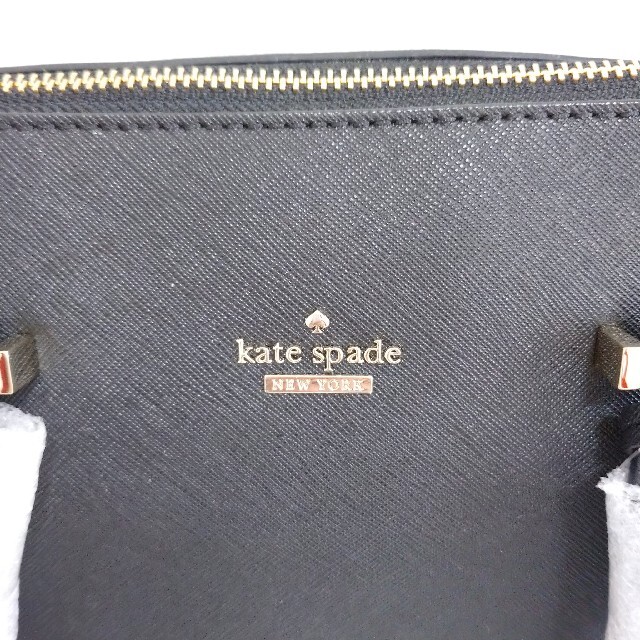 【未使用】kate spade ケイト・スペード　ハンドバッグ　革　黒　保管用 7