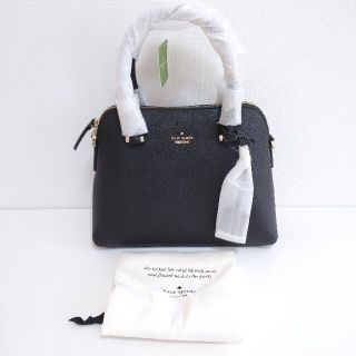 ケイトスペードニューヨーク(kate spade new york)の【未使用】kate spade ケイト・スペード　ハンドバッグ　革　黒　保管用(ハンドバッグ)