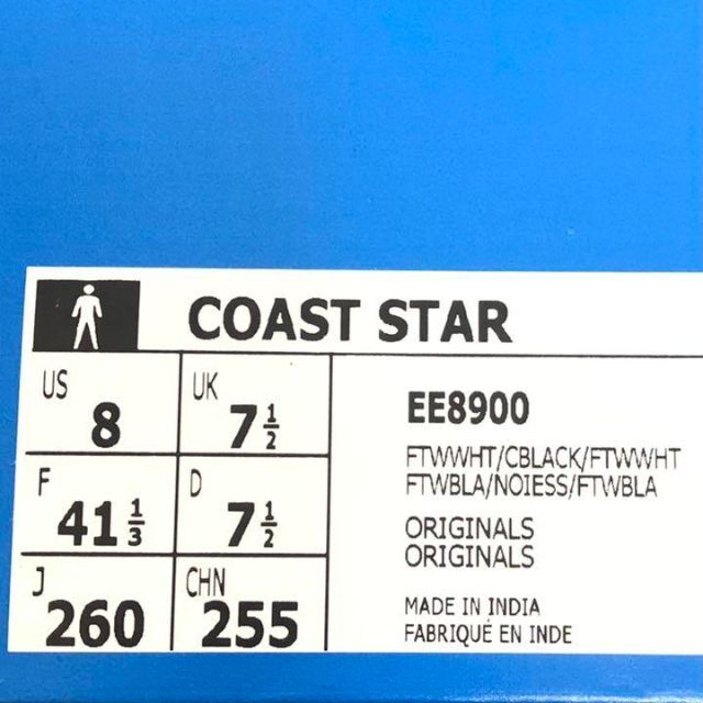 即日発送【新品・未使用】アディダス (M)COAST STAR 26センチ白X黒 メンズの靴/シューズ(スニーカー)の商品写真