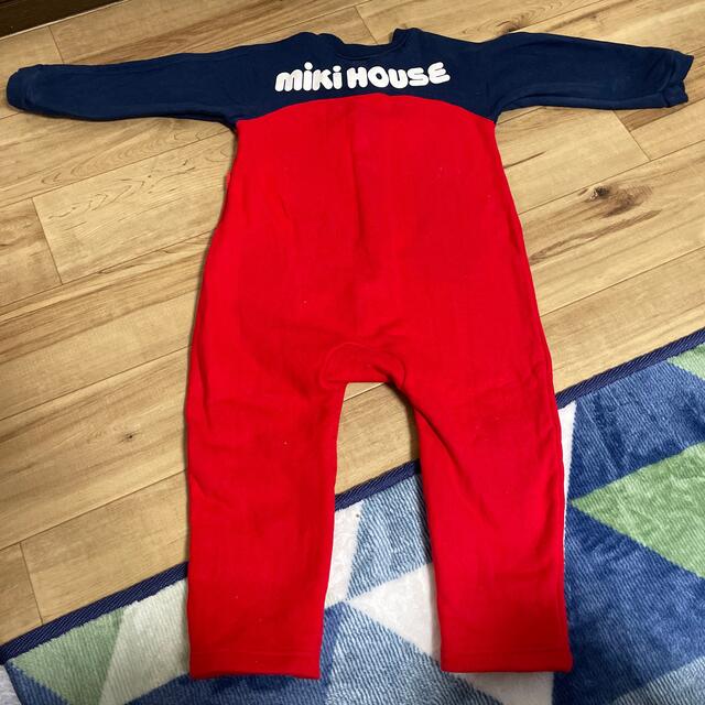 mikihouse(ミキハウス)のミキハウス　長袖ロンパース　90 キッズ/ベビー/マタニティのキッズ服男の子用(90cm~)(その他)の商品写真