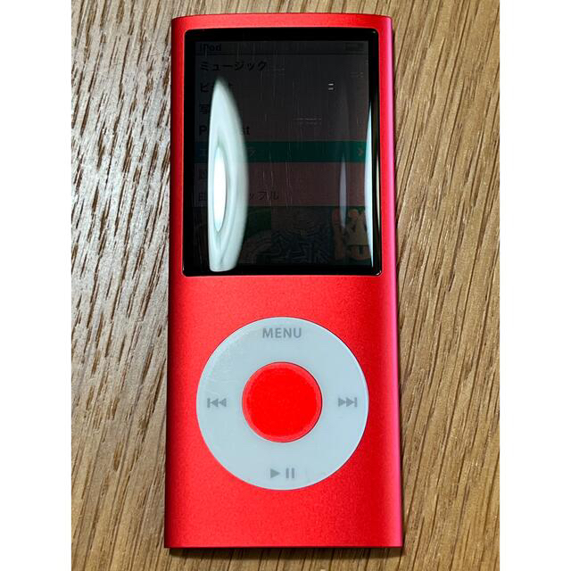 iPod(アイポッド)のiPod nano 第4世代 16GB RED スマホ/家電/カメラのオーディオ機器(ポータブルプレーヤー)の商品写真