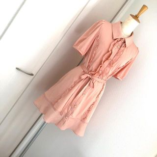 トゥービーシック(TO BE CHIC)のTO BE CHIC トゥビーシック　サイズII ピンクワンピース(ひざ丈ワンピース)