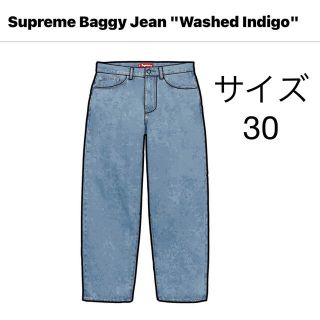 シュプリーム(Supreme)のSupreme シュプリーム バギー ジーンズ ウォッシュト インディゴ(デニム/ジーンズ)