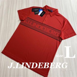 ジェイリンドバーグ(J.LINDEBERG)のJ.LINDEBERG 半袖 ポロシャツ L ゴルフ ジェイリンドバーグ メンズ(ウエア)