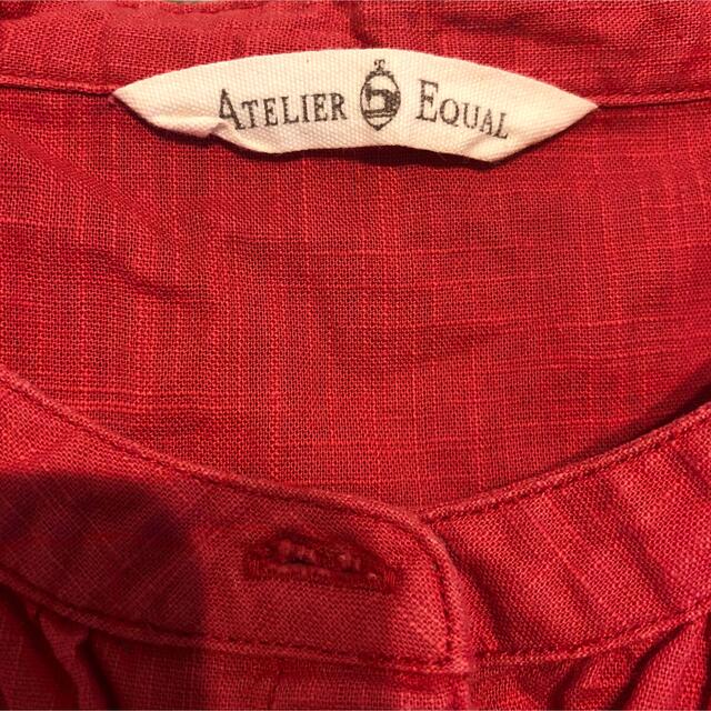 ATELIER EQUALボタン付きブラウス・半袖シャツ・・前開き レディースのトップス(シャツ/ブラウス(半袖/袖なし))の商品写真