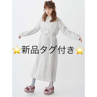 メリージェニー(merry jenny)の花柄シャツマキシワンピース(ロングワンピース/マキシワンピース)