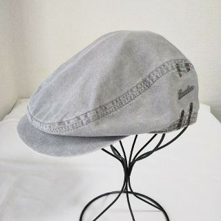 ボルサリーノ(Borsalino)の春夏 Borsalino ハンチング ライトグレー 綿 サイズL 58cm(ハンチング/ベレー帽)