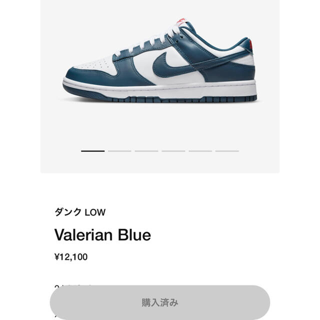 NIKE(ナイキ)の28.5ダンク LOW Valerian Blue dunk low nike メンズの靴/シューズ(スニーカー)の商品写真