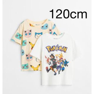 エイチアンドエム(H&M)のH&M プリントTシャツ　ポケモン　２枚セット(Tシャツ/カットソー)