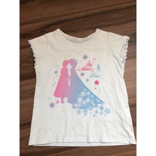 ユニクロ(UNIQLO)のUNIQLOディズニーTシャツ アナ雪　130(Tシャツ/カットソー)