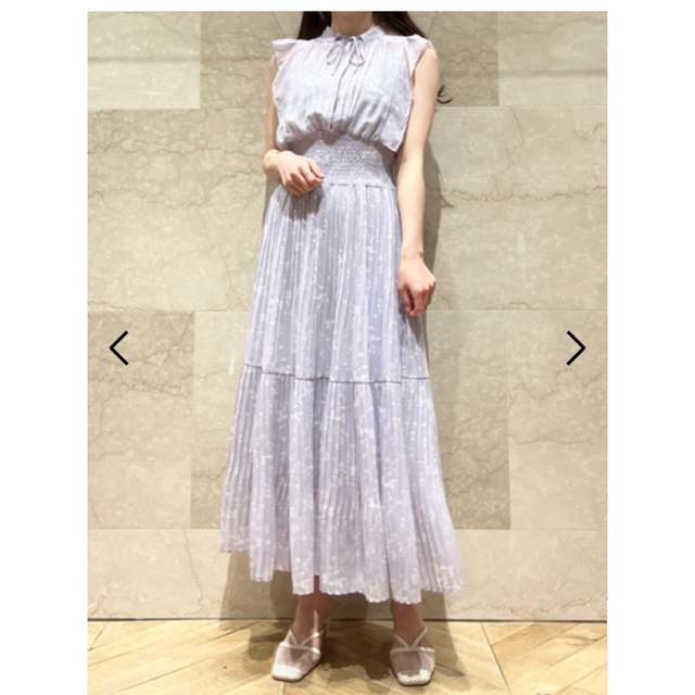 スナイデル プリントプリーツワンピース スナイデル プリントプリーツワンピース