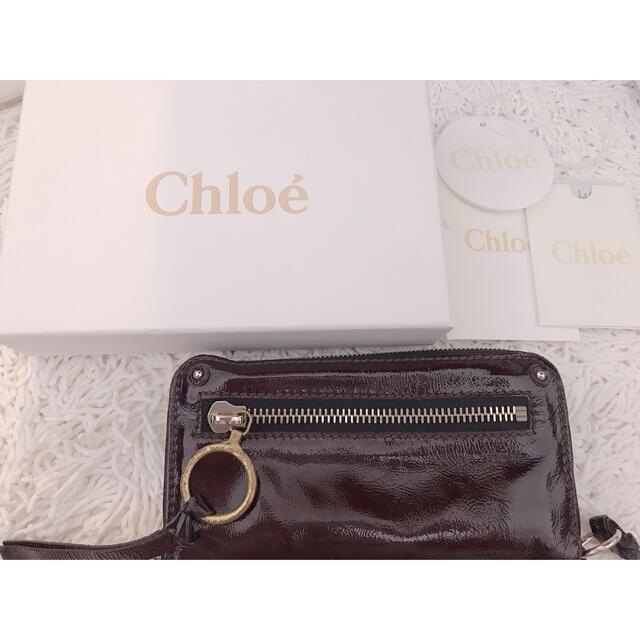 Chloeのエナメル長財布