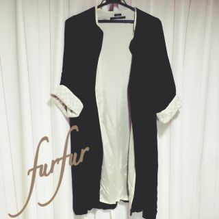 ファーファー(fur fur)の値下げ！furfur ベロア素材カーディガン(カーディガン)