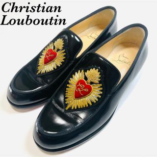 クリスチャンルブタン(Christian Louboutin)のクリスチャンルブタン ハート オペラシューズ レザー ローファー(ローファー/革靴)