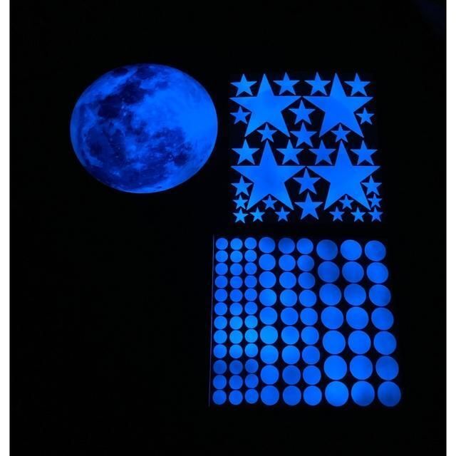 【即購入OK】光る星空　BIG moon ウォールステッカー インテリア/住まい/日用品のインテリア小物(その他)の商品写真