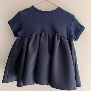 AMICA Ballerina T-dress NAVY 7M-3Y(シャツ/カットソー)