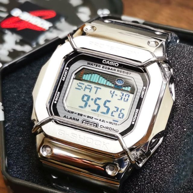 G-SHOCK GLX-5600 フルメタルカスタム + ワイヤーガード