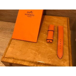 エルメス(Hermes)の正規保証　エルメス　オレンジ　ベルトのみ　HウォッチPM用(腕時計)