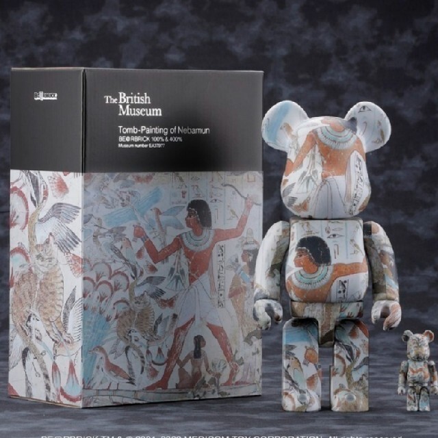 全高約70mm400%The British Museum BE@RBRICK 　100% & 400