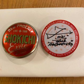 エグザイル(EXILE)のRED PHOENIX  缶バッジ2点セット(SHOKICHI、佐藤大樹)(ミュージシャン)