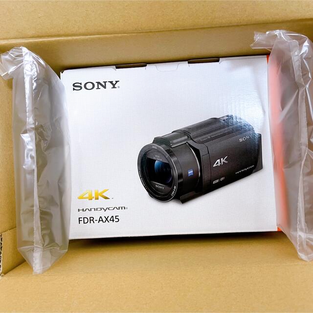 【新品未使用】ソニー　4Kビデオカメラ　FDR-AX45　ブラウン