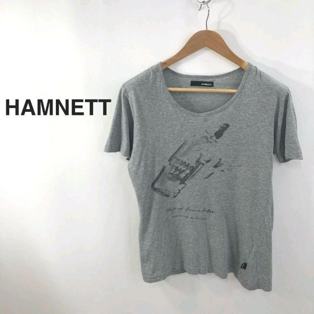 HAMNETT(ハムネット)のHAMNETT  ハムネット   半袖  カットソー  グレー  メンズ メンズのトップス(Tシャツ/カットソー(半袖/袖なし))の商品写真