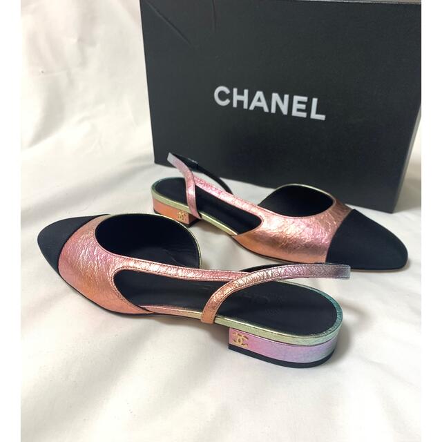 CHANEL(シャネル)のシャネル CHANEL サンダル パンプス スリングバック シューズ レアカラー レディースの靴/シューズ(ハイヒール/パンプス)の商品写真