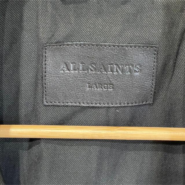 All Saints(オールセインツ)のALL SAINTS ライダースジャケット　Ｌ メンズのジャケット/アウター(レザージャケット)の商品写真