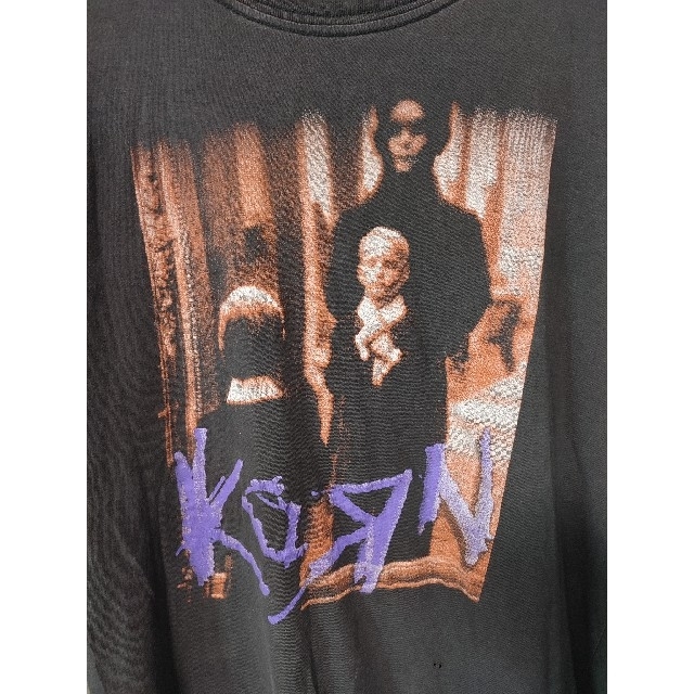 【値下げ不可】古着 90s korn ロンＴ メンズのトップス(Tシャツ/カットソー(七分/長袖))の商品写真