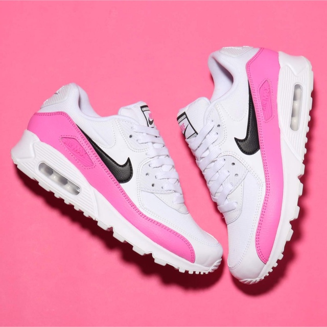 NIKE(ナイキ)のNIKE AIR MAX 90 ナイキ エアマックス90 白ピンク  レディースの靴/シューズ(スニーカー)の商品写真