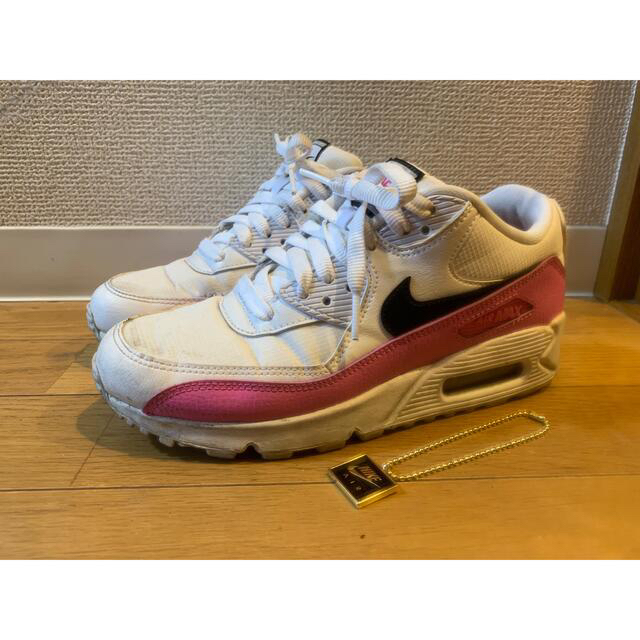 NIKE(ナイキ)のNIKE AIR MAX 90 ナイキ エアマックス90 白ピンク  レディースの靴/シューズ(スニーカー)の商品写真