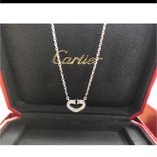 カルティエ(Cartier)の正規保証　カルティエ　c ハート　WG (ネックレス)