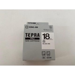 テプラ・プロ テープカートリッジ 白ラベル 18mm 黒文字 SS4K(1コ入)(OA機器)