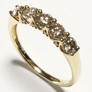 ☆美品☆ブラウンダイヤモンド☆1.10ct☆ダイヤモンドリング☆18号☆(リング(指輪))