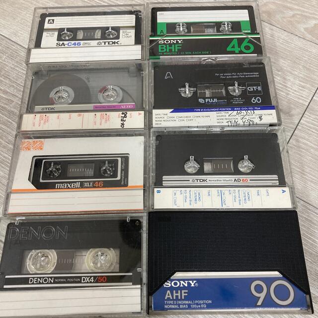 TDK 【昭和レトロ】カセットテープ8本『使用済みカセットテープ』の通販 by masaん's shop｜ティーディーケイならラクマ